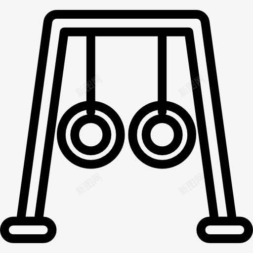 体操吊环图标png_新图网 https://ixintu.com 两 体育 体育圈 健身房 健身环 对 对象 环 竞技 运动员