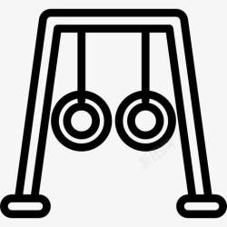 健身唿啦圈体操吊环图标高清图片