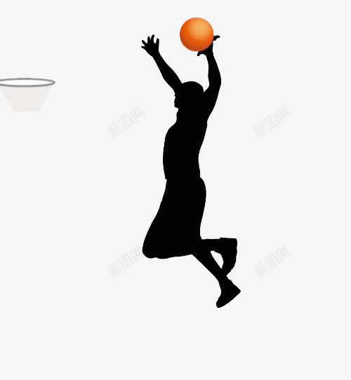 正在投篮的运动员png免抠素材_新图网 https://ixintu.com 剪影 投篮 运动员 黑色