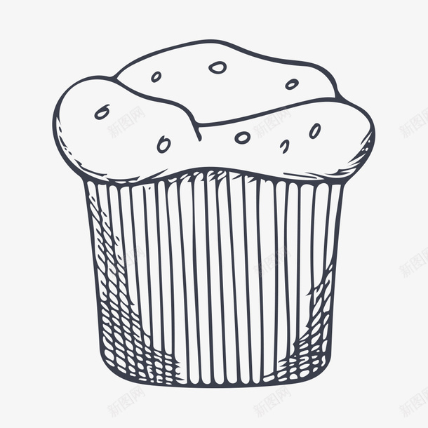 卡通手绘面包图标png_新图网 https://ixintu.com 卡通 手绘 简笔画 简约 素描 面包 食品 食物