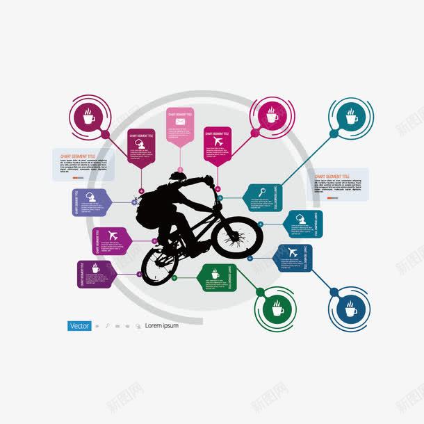 骑车分析图png免抠素材_新图网 https://ixintu.com ppt 人 信息图 自行车 骑车