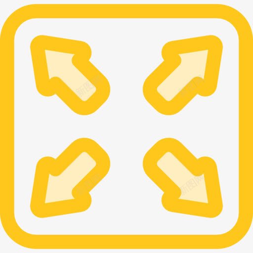 最大限度地图标png_新图网 https://ixintu.com 全屏 多媒体选项 最大化 箭 编辑工具