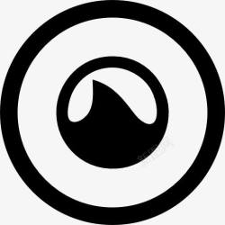 grooveshark社会Grooveshark圆形按钮图标高清图片