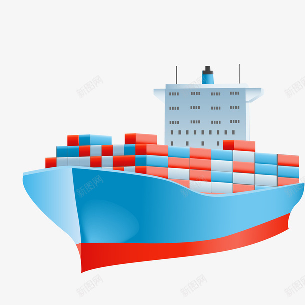彩色扁平化轮船元素矢量图ai免抠素材_新图网 https://ixintu.com 创意 卡通 彩色 扁平化 插画 航行 货物 轮船 矢量图