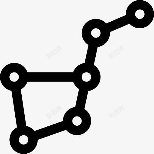 星座图标png_新图网 https://ixintu.com 北斗星 大熊座 天文学 教育 星座 杂 科学