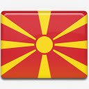 马其顿马其顿国旗国国家标志高清图片