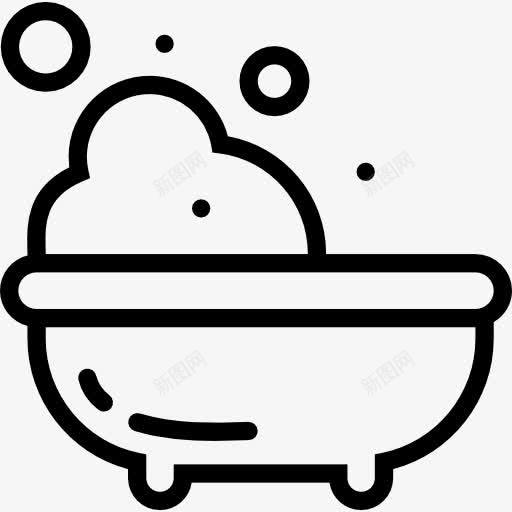 浴图标png_新图网 https://ixintu.com 儿童 卫生 洗衣 浴 浴室 浴缸 清洁