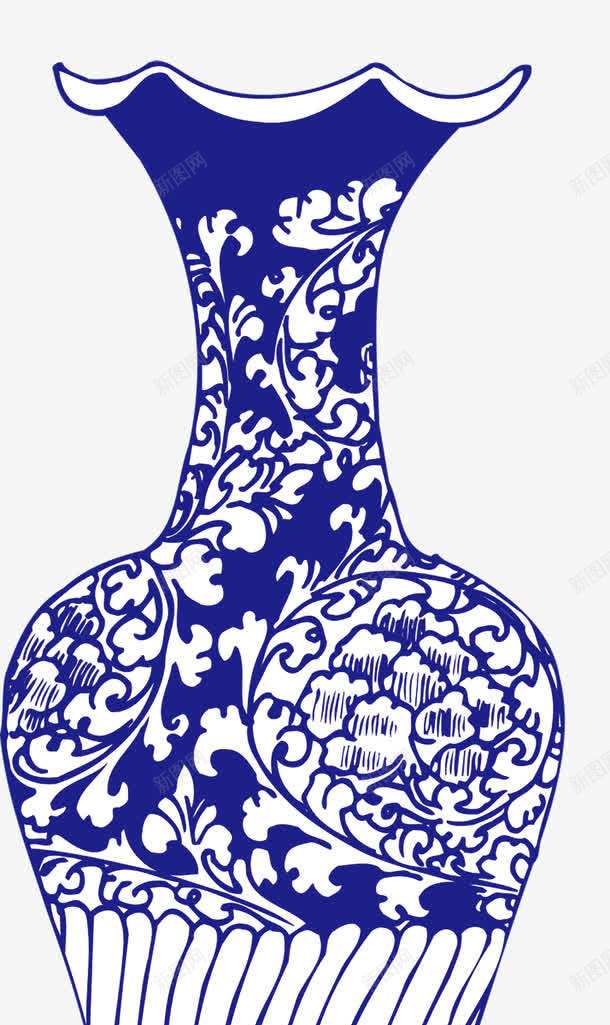 古典宋瓷png免抠素材_新图网 https://ixintu.com 传统 陶瓷瓶 青花瓷器