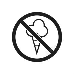 prohibition冰淇淋预防禁止标志禁止禁止标志高清图片