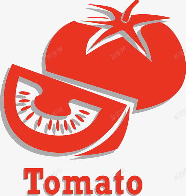 番茄矢量图ai免抠素材_新图网 https://ixintu.com tomato 番茄 西红柿 矢量图