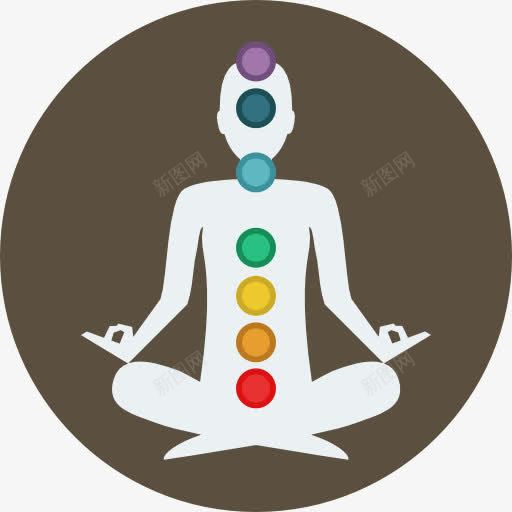 冥想图标png_新图网 https://ixintu.com 人 体操 冥想 坐 姿势 瑜伽