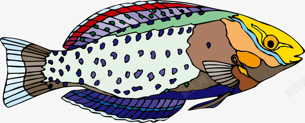 生物世界鱼矢量图ai免抠素材_新图网 https://ixintu.com 卡通鱼 卡通鱼矢量素材 海洋生物 生物世界 鱼 矢量图