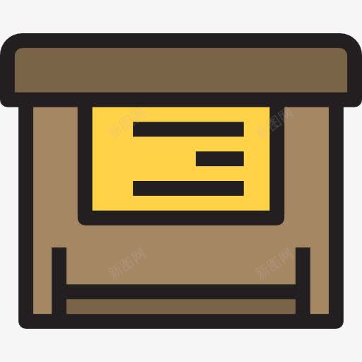 档案图标png_新图网 https://ixintu.com 存储 存储箱 归档 数据存储 文件存储 盒 运输和交付