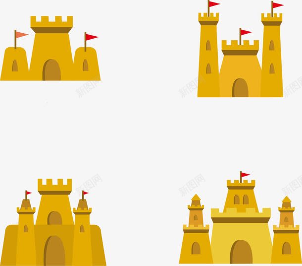 城堡图标png_新图网 https://ixintu.com 国王 城堡 权力 童话