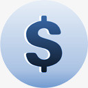 美元货币标志lunablueicons图标png_新图网 https://ixintu.com currency dollar sign 标志 美元 货币