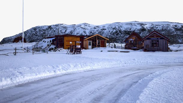 挪威雪景十六背景