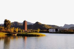 北京雁栖湖风景素材