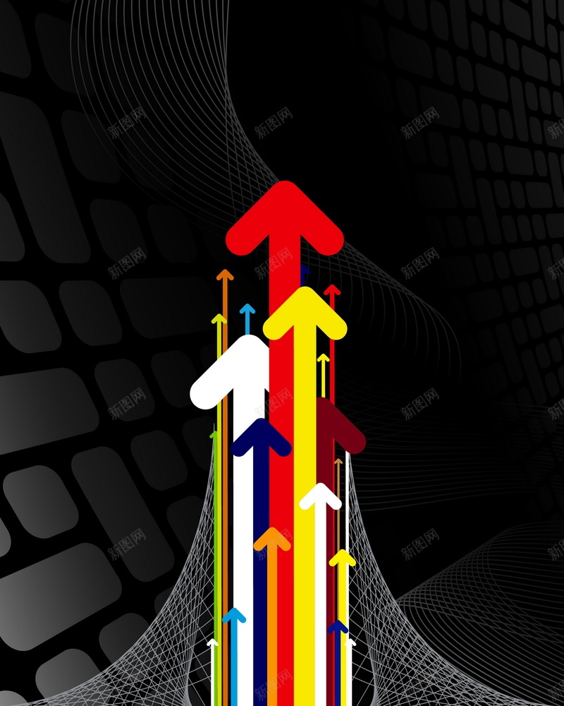 多彩箭头矢量图ai设计背景_新图网 https://ixintu.com 多彩 指示 方向 箭头 矢量图