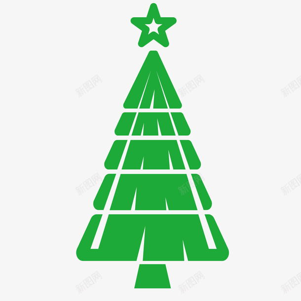 一棵手绘的简化圣诞树矢量图ai免抠素材_新图网 https://ixintu.com 一棵树 圣诞树 圣诞节 简化 绿色 装饰 矢量图