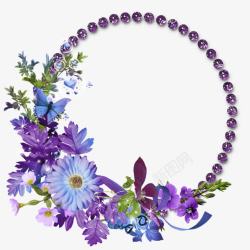 紫色珍珠紫色花朵素材