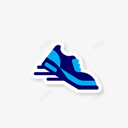 跑步鞋png免抠素材_新图网 https://ixintu.com png图片素材 免费png素材 蓝色 运动员 运动鞋