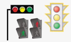 红绿灯显示牌素材