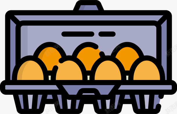 新鲜鸡蛋矢量图图标eps_新图网 https://ixintu.com 一盒鸡蛋 图标icon 土鸡蛋 新鲜鸡蛋 生鸡蛋 营养食品 鸡蛋 鸡蛋logo 矢量图