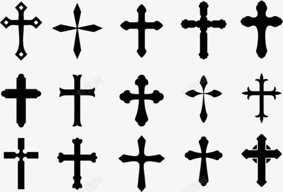黑色十字架png免抠素材_新图网 https://ixintu.com 卡通十字架 基督 宗教