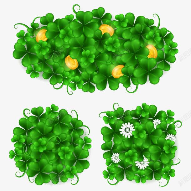 四叶草圣帕特里克矢量图ai免抠素材_新图网 https://ixintu.com 四叶草 圣帕特里克 植物 绿色 矢量图