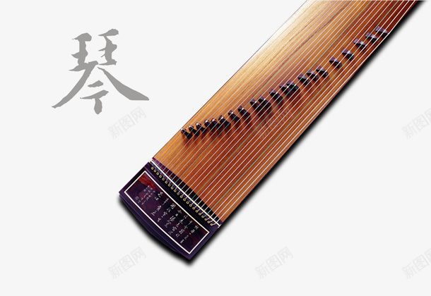 传统文化元素琴psd免抠素材_新图网 https://ixintu.com 传统 元素 文化 琴