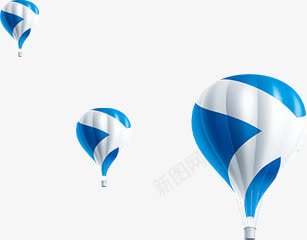 手绘创意热气球装饰png免抠素材_新图网 https://ixintu.com 创意 热气球 装饰