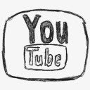 YouTube社交媒体简约图标图标