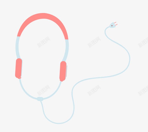 头戴式耳机png免抠素材_新图网 https://ixintu.com 头戴式 矢量素材 耳机 音乐