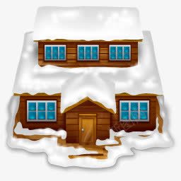 雪中的圣诞小屋图标png_新图网 https://ixintu.com 图标 圣诞 小屋