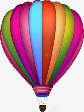 漂亮的热气球图标图标