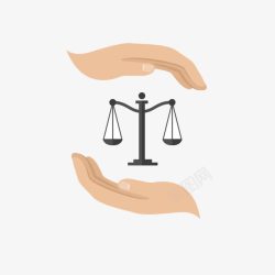 水平对称铁质天平高清图片