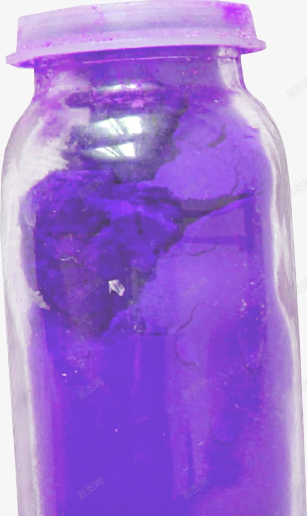 紫色漂亮玻璃瓶png免抠素材_新图网 https://ixintu.com 漂亮玻璃瓶 玻璃瓶 瓶子 紫色玻璃瓶