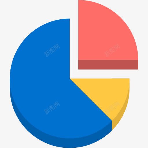 饼图图标png_新图网 https://ixintu.com 业务 业务和财务 图形 统计 统计图表 营销 财务