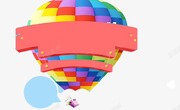 彩色扁平图案psd免抠素材_新图网 https://ixintu.com 几何 图案 彩色 扁平 气球