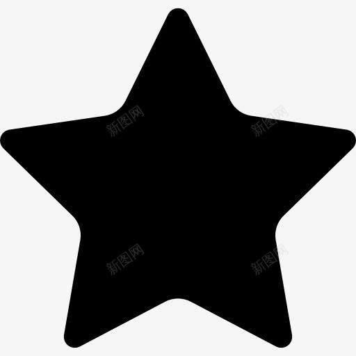 黑星的轮廓图标png_新图网 https://ixintu.com 形状 明星 明星剪影 星型 星型图案 警长