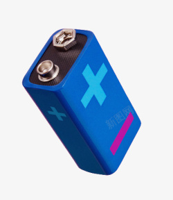 蓝色电池素材