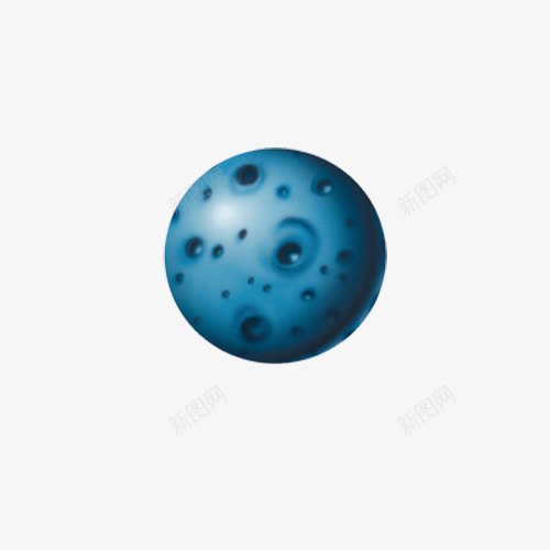 月球png免抠素材_新图网 https://ixintu.com 星空图 月球表面 蓝色