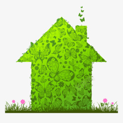 绿色房子环保素材