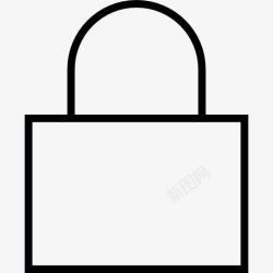 网络安全锁安全锁定图标高清图片