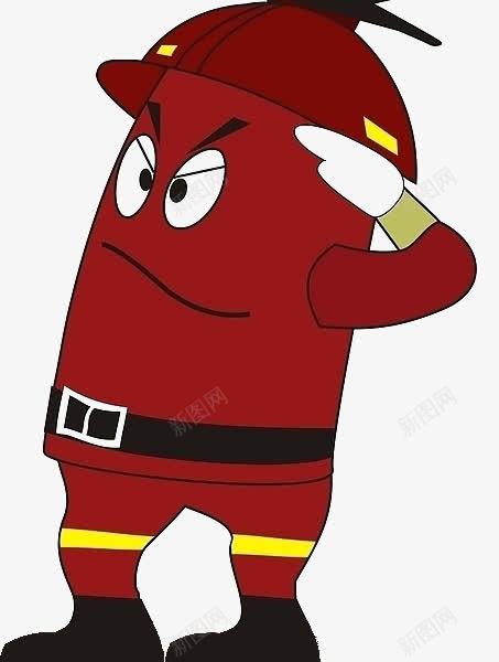 卡通消防栓png免抠素材_新图网 https://ixintu.com 卡通消防栓 红色 装饰