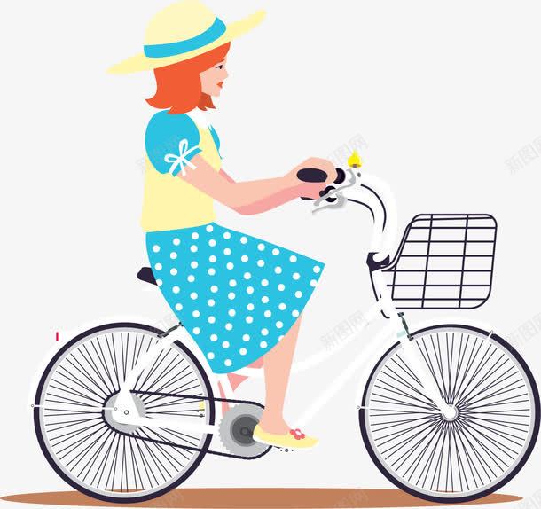 骑自行车女孩png免抠素材_新图网 https://ixintu.com 共享单车 卡通 女孩 绿色出行 脚踏车 自行车 骑自行车 骑行者 骑车