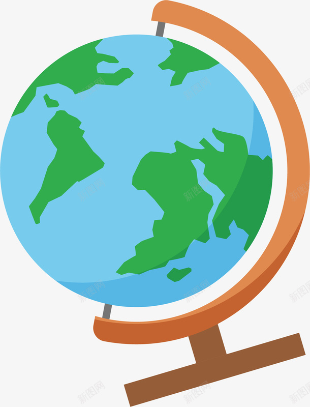 卡通地球仪地图png免抠素材_新图网 https://ixintu.com 卡通装饰 地图 地球仪 地理 学习教育 矢量图案