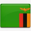 赞比亚国旗国国家标志图标图标
