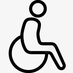 wheelchair医疗轮椅图标高清图片