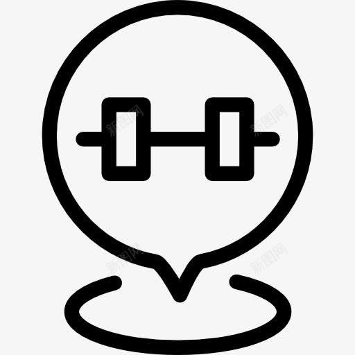 占位符图标png_新图网 https://ixintu.com 健身房 占位符 地图 地图上的位置 地图和位置 地图指针 接口 标志 销